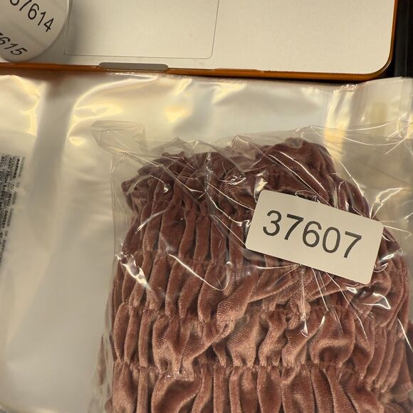 Wild Fable Top Women M Medium Pink Short Sleeve Gaphered Round Neck Casual - Picture 7 of 7